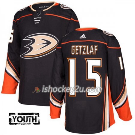 Børn NHL Anaheim Ducks Trøje Ryan Getzlaf 15 Adidas 2017-2018 Sort Authentic